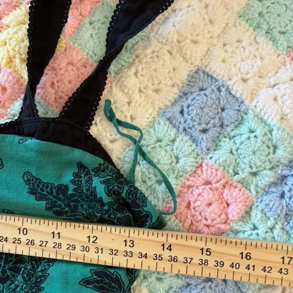 Free People Camisole Size XS Green Black Floral Print Tank Top